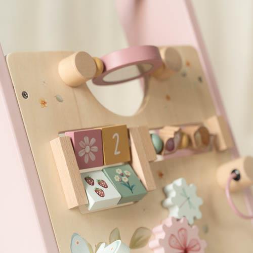 Carrellino Primi Passi Multi Attività In Legno - Fairy Garden