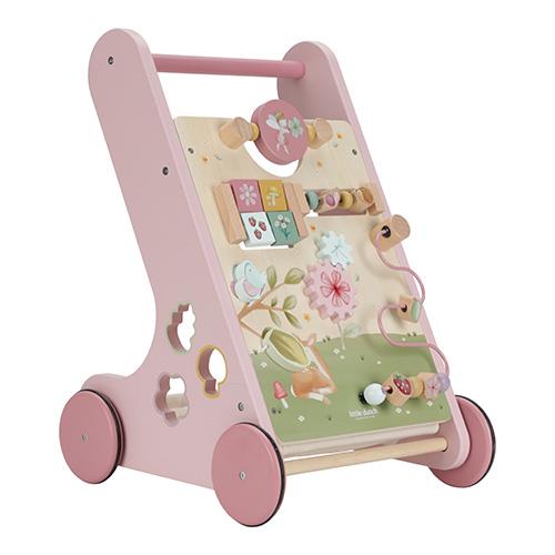 Carrellino Primi Passi Multi Attività In Legno - Fairy Garden