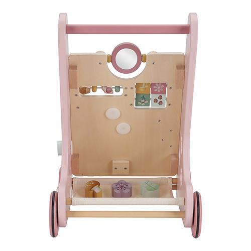 Carrellino Primi Passi Multi Attività In Legno - Fairy Garden
