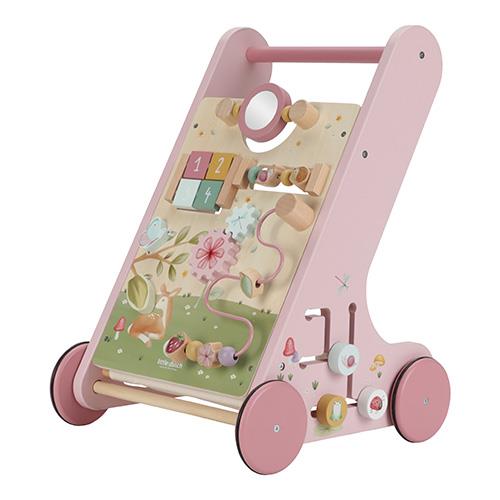 Carrellino Primi Passi Multi Attività In Legno - Fairy Garden