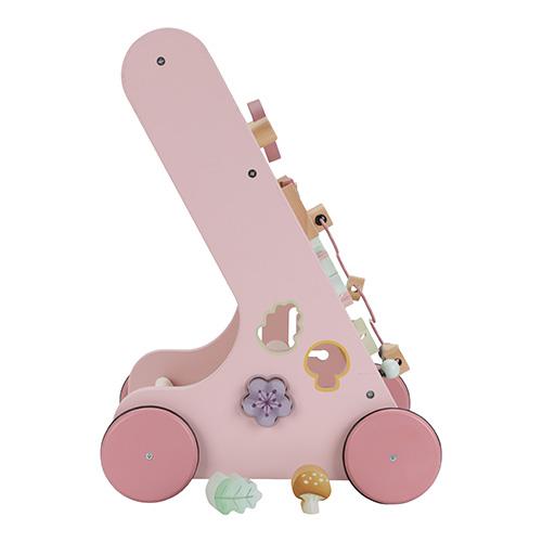 Carrellino Primi Passi Multi Attività In Legno - Fairy Garden