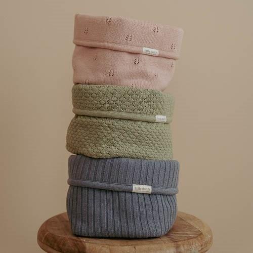 Baby Basket Piccolo Tricotti Pure Denim Blue