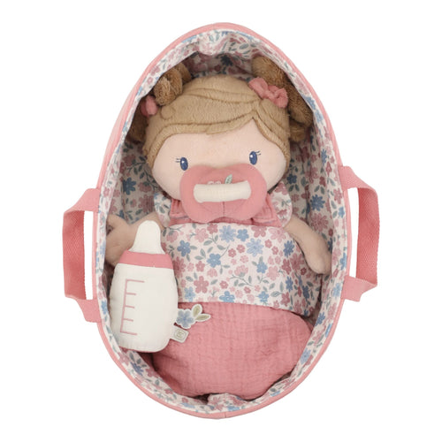 Bambola Con Cestino Rosa - Little Dutch