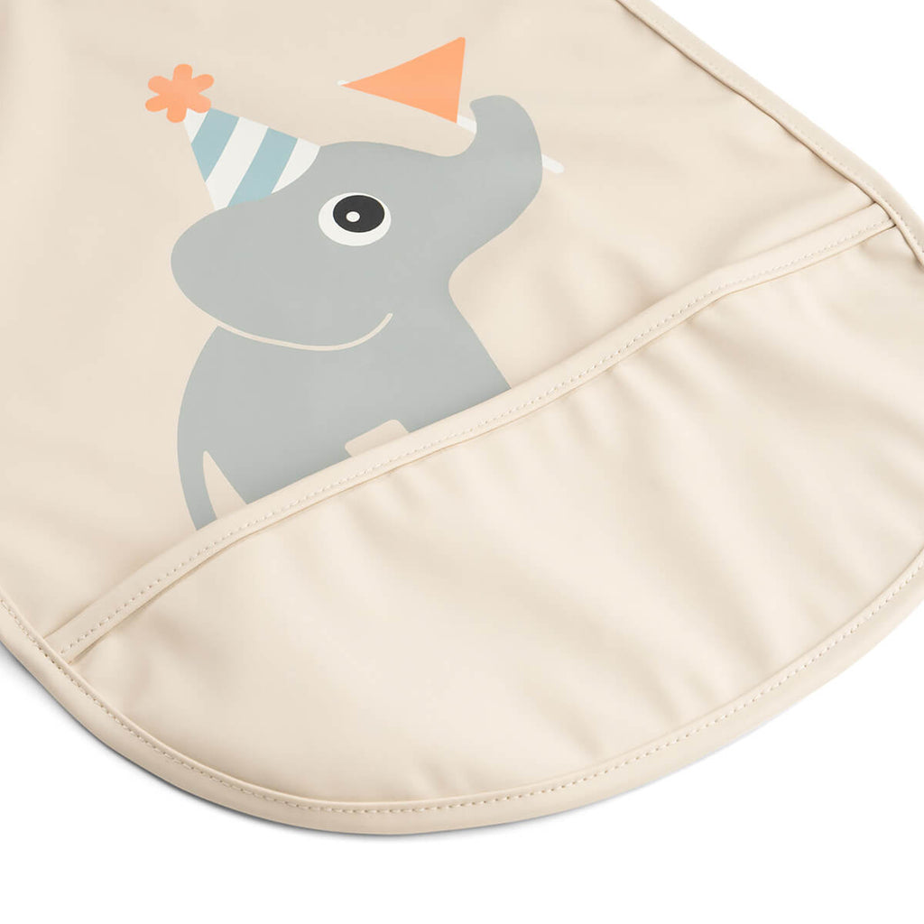 Bavaglino con Velcro - Celebration - Sabbia - Done By Deer - immagine 2