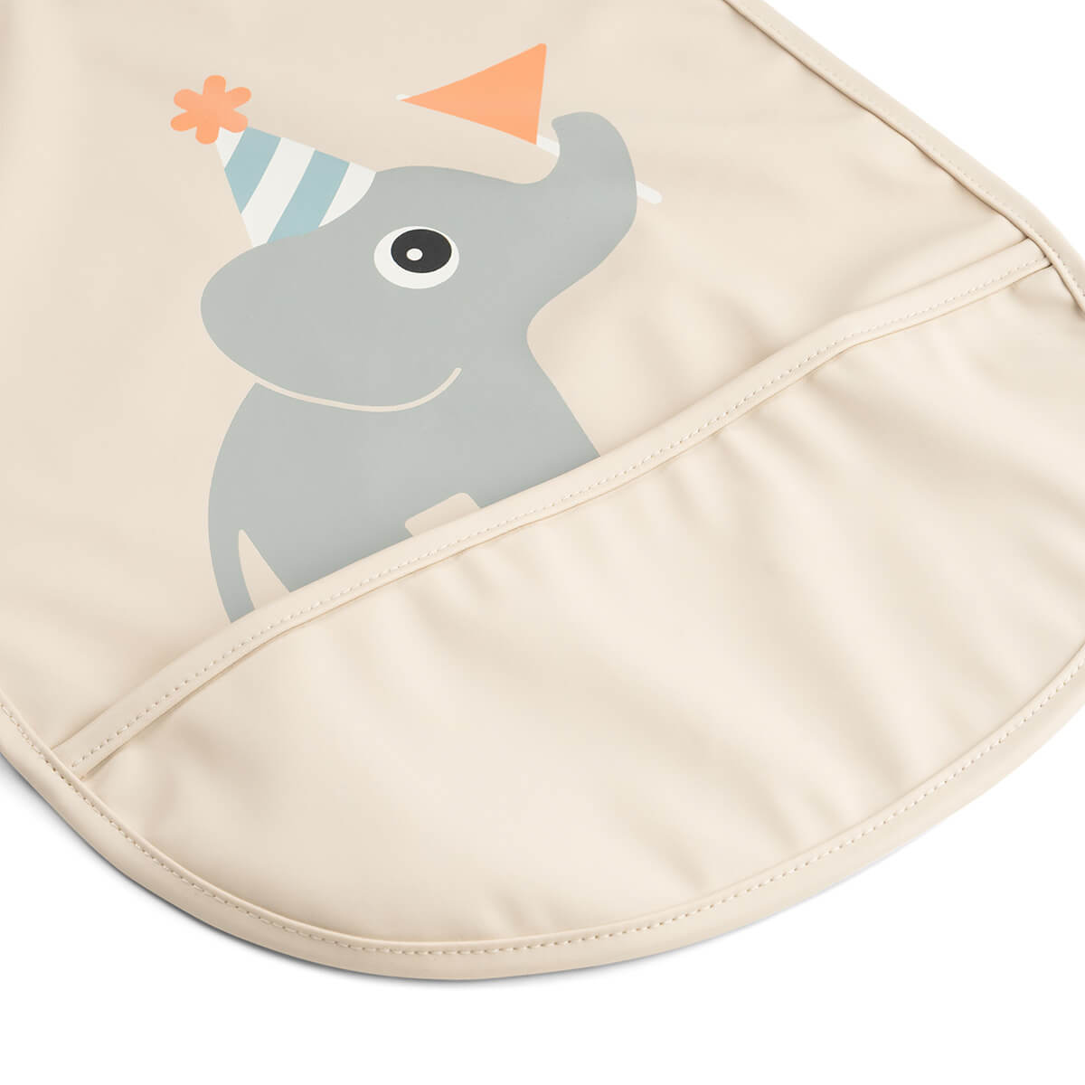 Bavaglino con Velcro - Celebration - Sabbia - Done By Deer - immagine 2