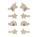Mini Clips - Unicorno Celeste