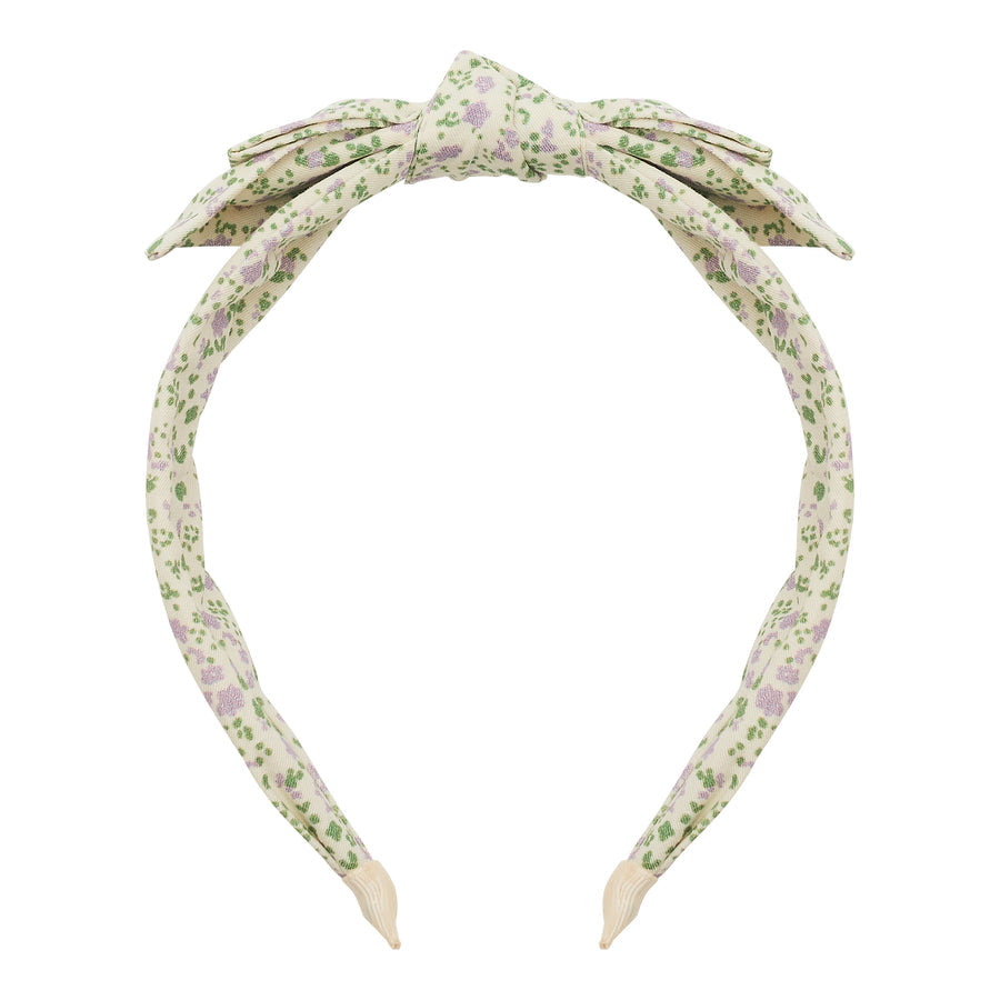 Cerchietto Fiocco - Fiori Lilla