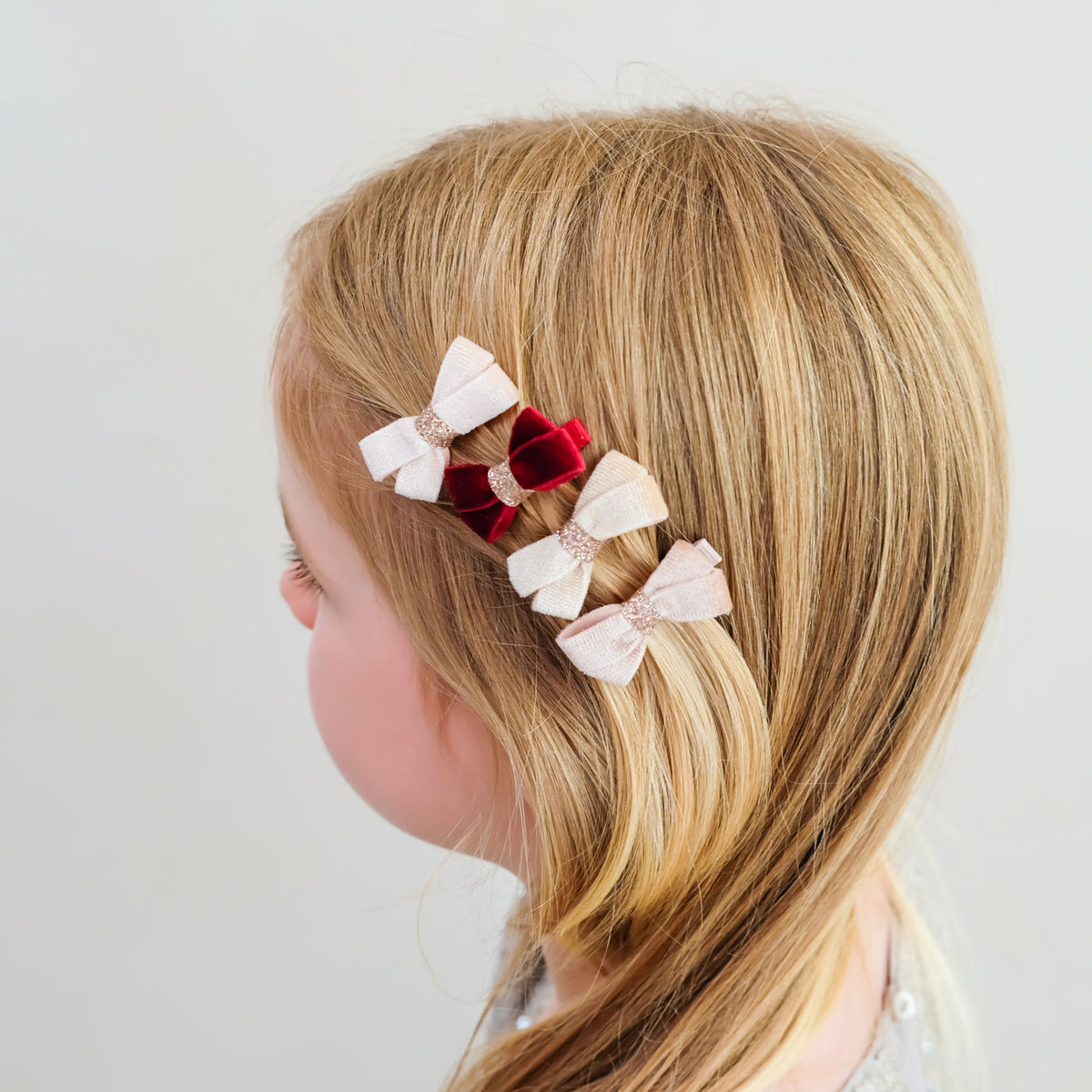 Mini Mollette - Fiocchi Velluto Glitter - Mimi & Lula - immagine 3