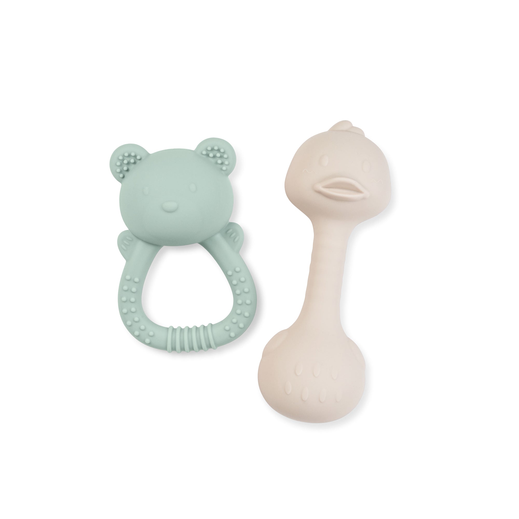 Set Dentizione Con Sonaglio Tiny Treasures - Menta