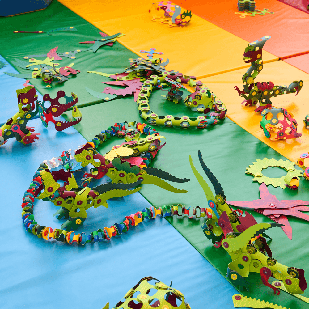 Dino Discovery Pack - 22 Pezzi - Gioco Magnetico STEAM - Clixo - immagine 4