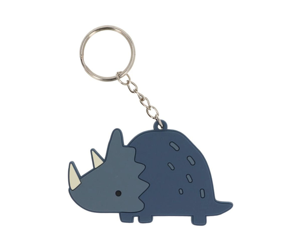 Portachiavi In Silicone - Dinos World Triceratops