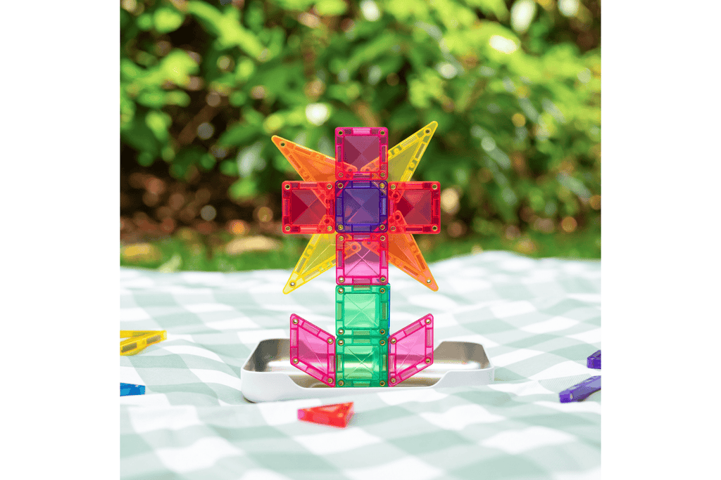 Tessere Magnetiche - 32 Pezzi - Pastello - Mini Travel Pack - 100% Plastica ABS Atossica - Connetix - immagine 6