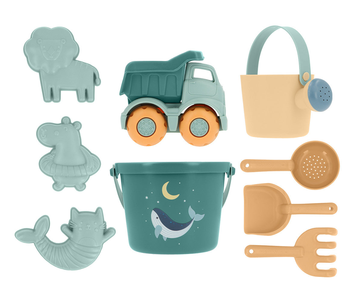 Set Spiaggia Con Camioncino - Teal Whale