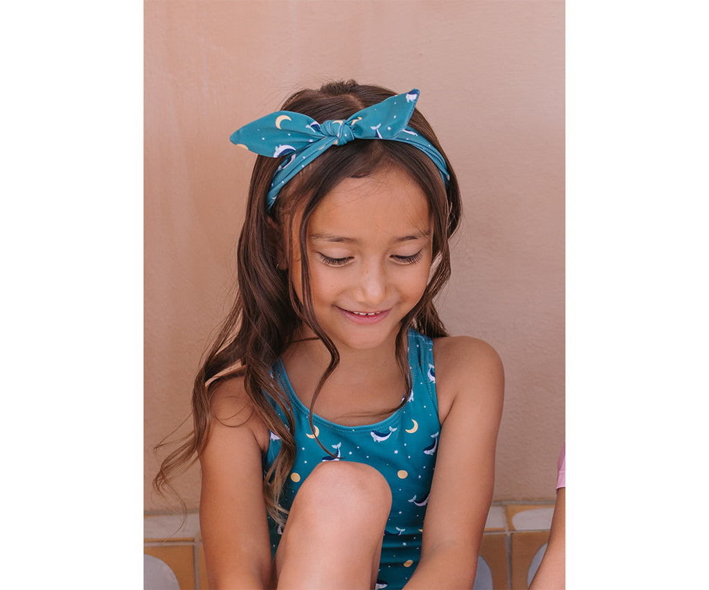 Fascia Capelli - Teal Whale