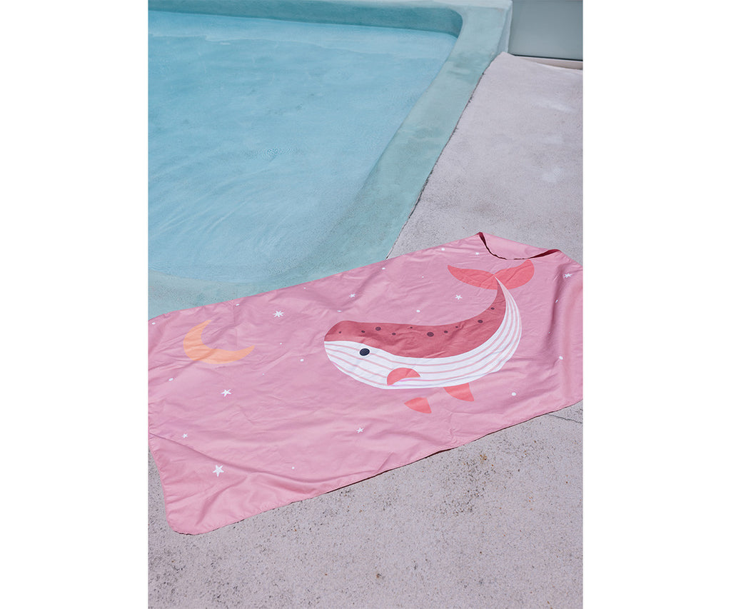 Telo Microfibra - Pink Whale