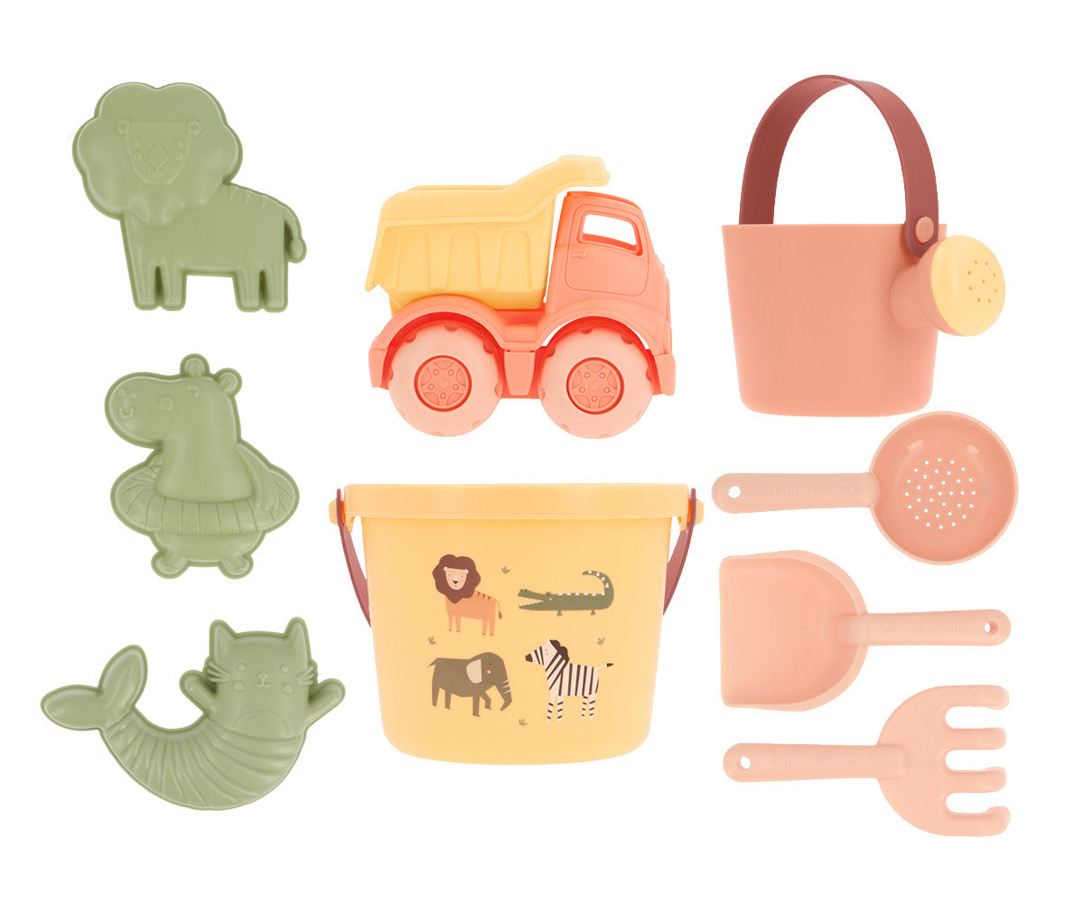 Set Spiaggia Con Camioncino - Wild Animals