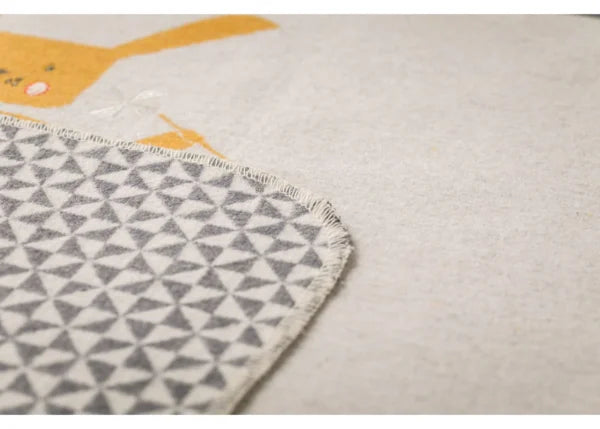 Coperta Flanella - Coniglietto Ocra - David Fussenegger - immagine 3