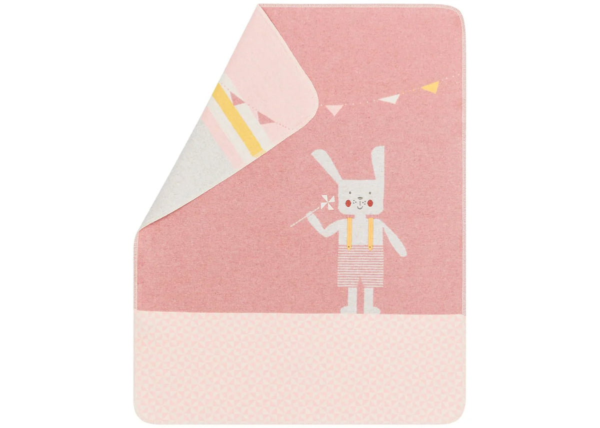 Coperta Flanella - Coniglietto Rosa - David Fussenegger