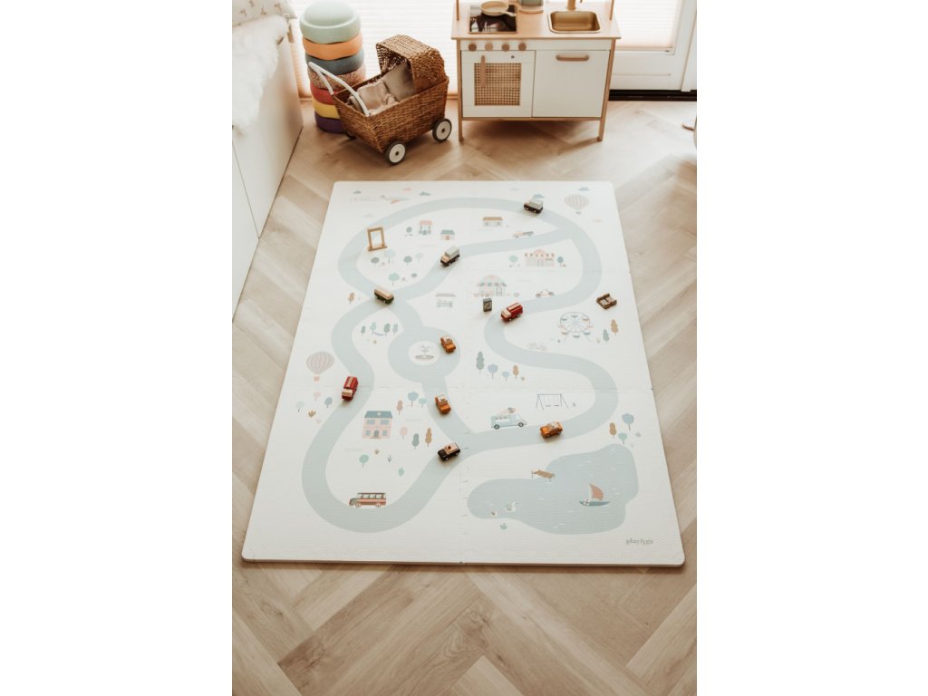 Tappeto Puzzle Village - 120 x 180 cm - 100% EEVAA