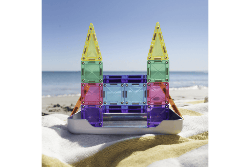 Tessere Magnetiche - 32 Pezzi - Pastello - Mini Travel Pack - 100% Plastica ABS Atossica - Connetix - immagine 7