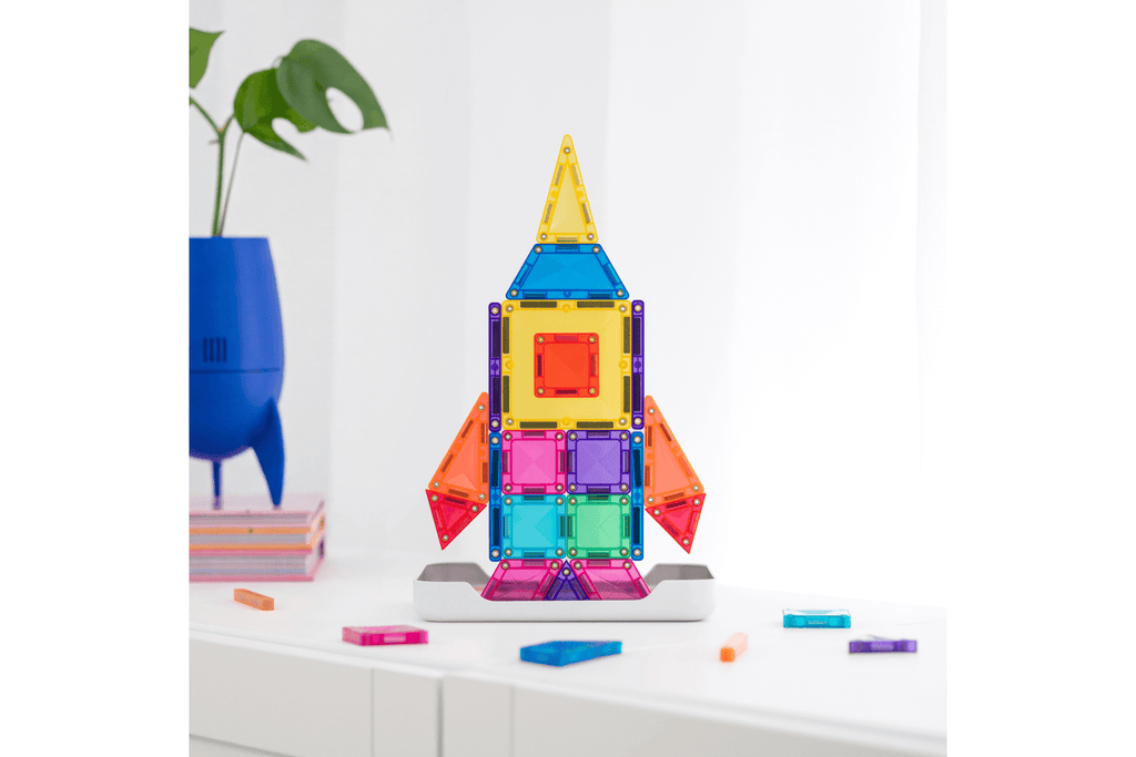 Tessere Magnetiche - 32 Pezzi - Pastello - Mini Travel Pack - 100% Plastica ABS Atossica - Connetix - immagine 9