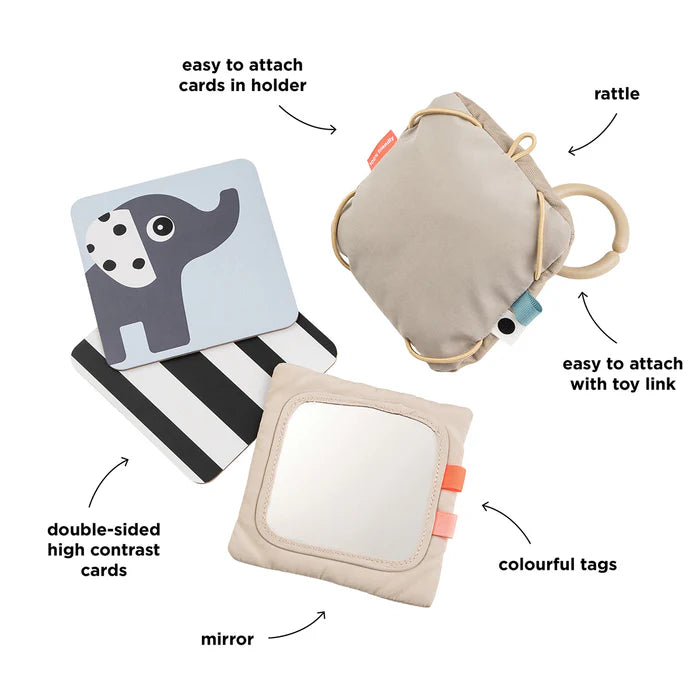 Gioco Da Appendere Multisensoriale - Portacarte A Contrasto