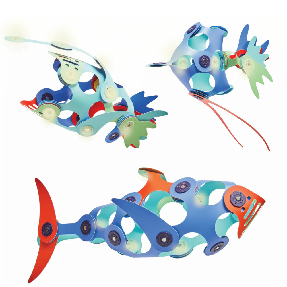Gioco Magnetico STEAM 24 pezzi - Ocean Creatures Glow In The Dark