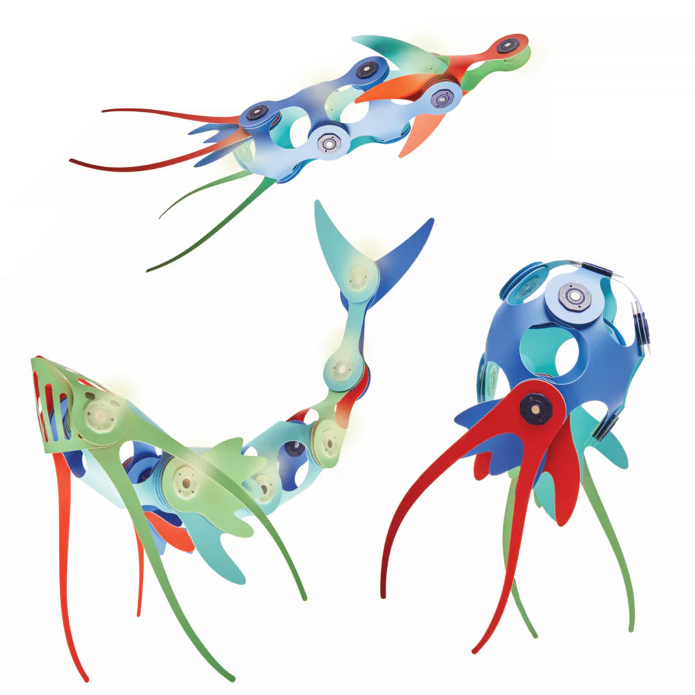 Gioco Magnetico STEAM 24 pezzi - Ocean Creatures Glow In The Dark