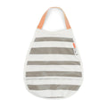 Bavaglino Impermeabile Righe Sabbia Con Collo Elasticizzato e Tasca