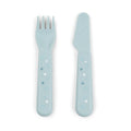 Set Posate  Da Apprendimento 100% PP Alimentare - Dots Blu