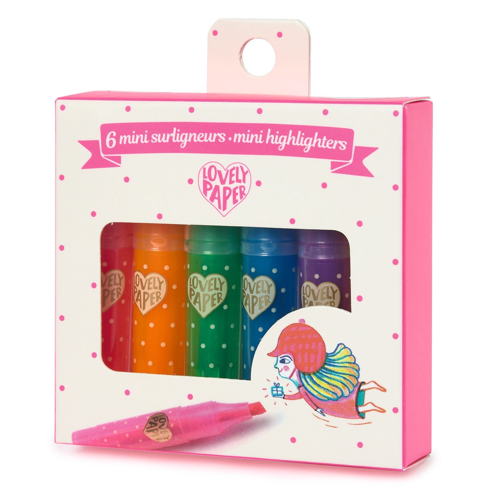 Set 6 Mini Evidenziatori Fluo