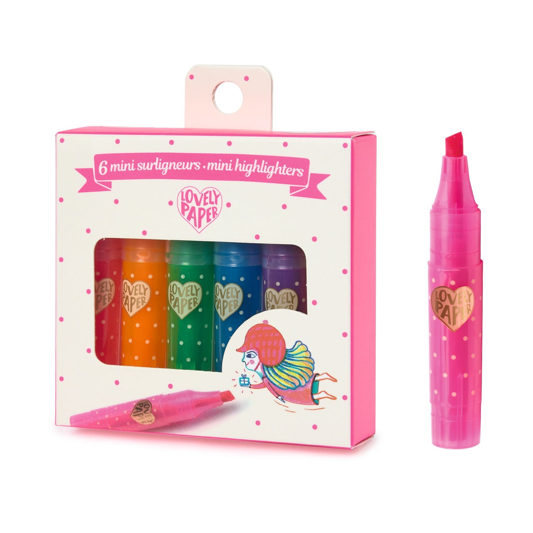 Set 6 Mini Evidenziatori Fluo