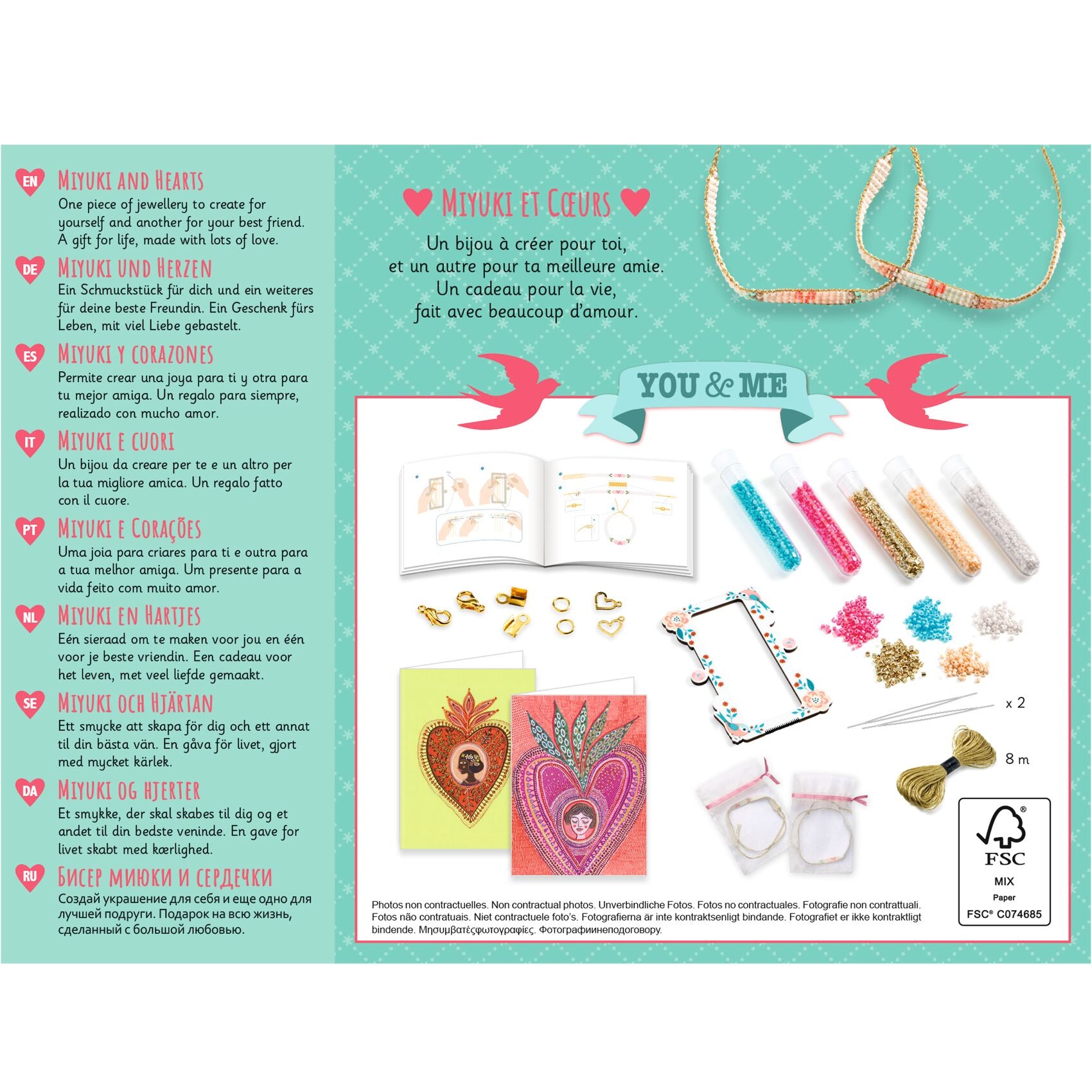 Perline Per Braccialetti Fai Da Te - Miyuki e Cuori