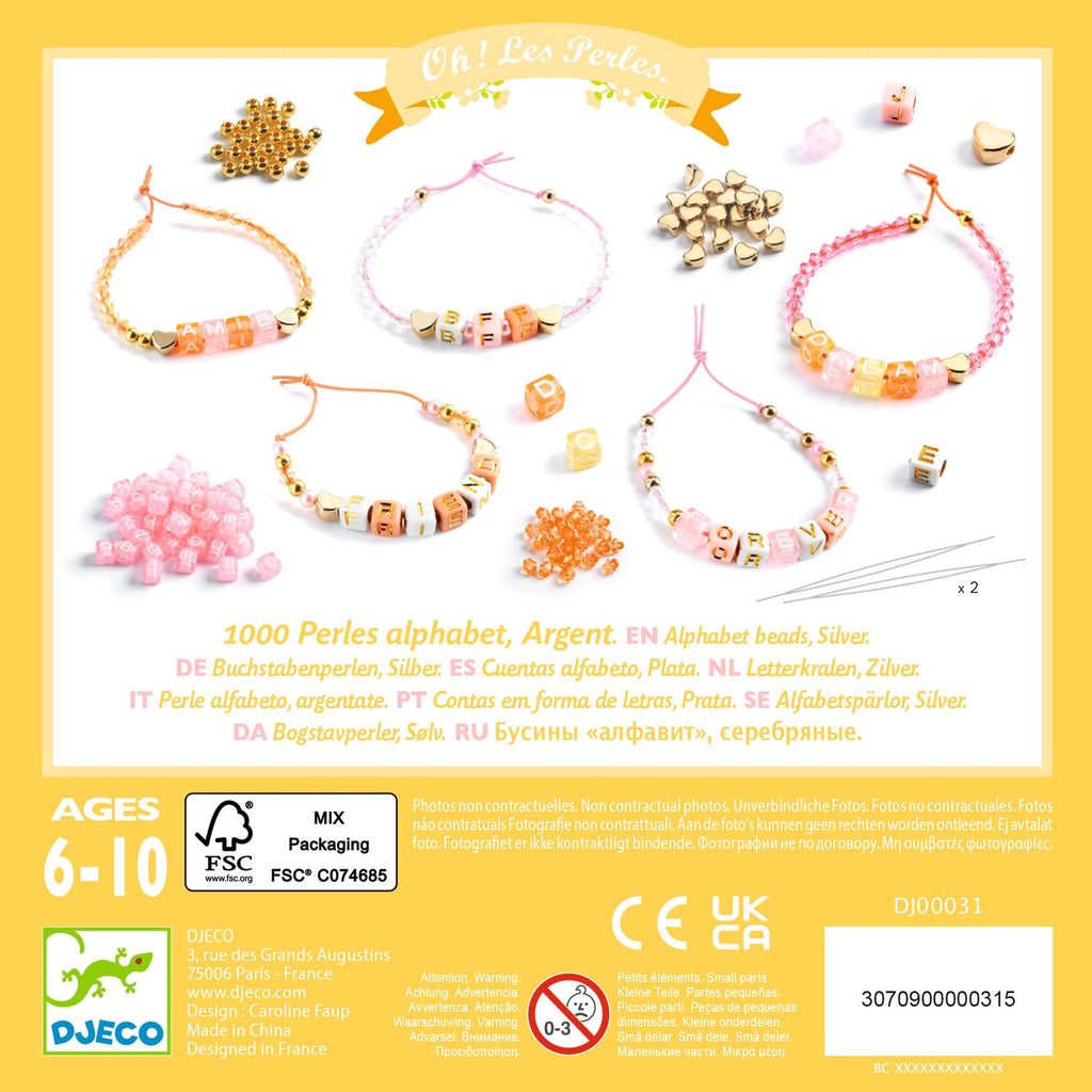 Perline Dell'Alfabeto - Oro