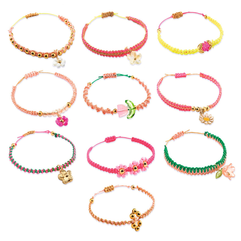Kit Bracciali In Macramé - Rosa - Djeco - immagine 4