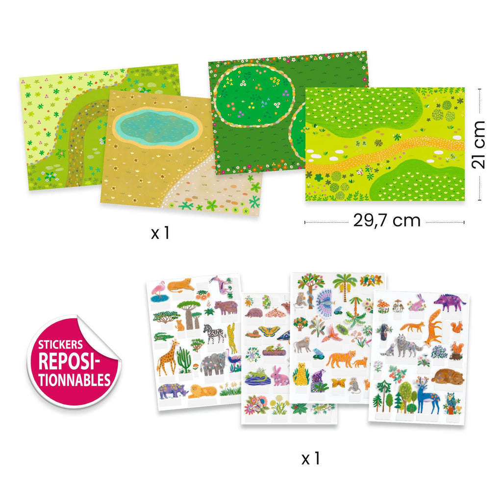 Stickers da Sollevare - Animali Della Savana