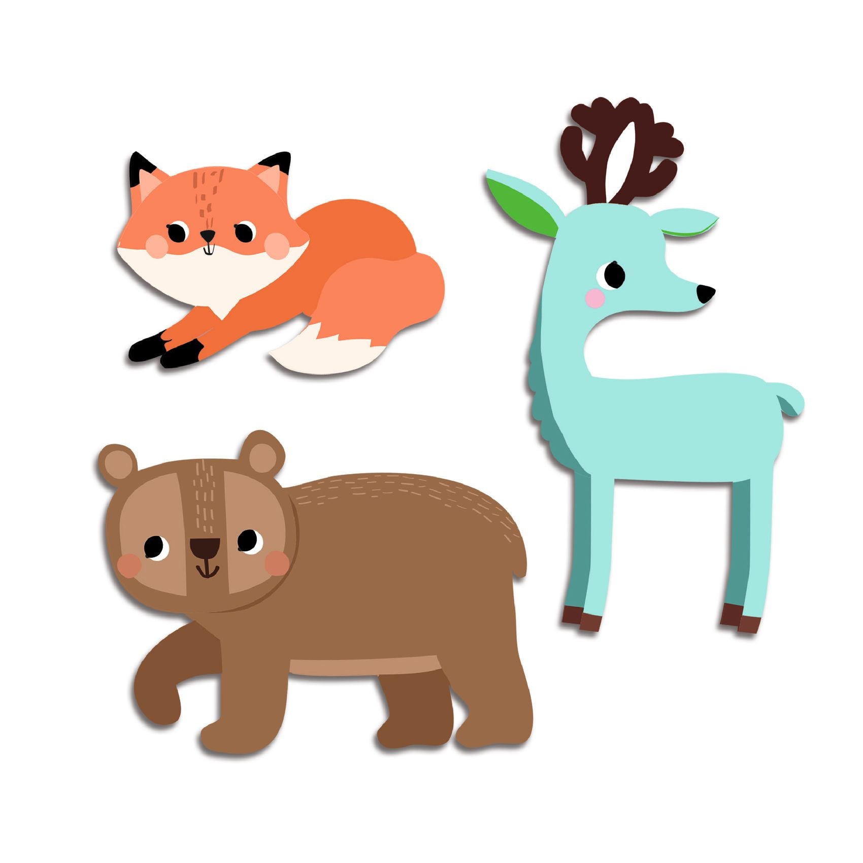 Stickers Sagomati - Animali Della Foresta