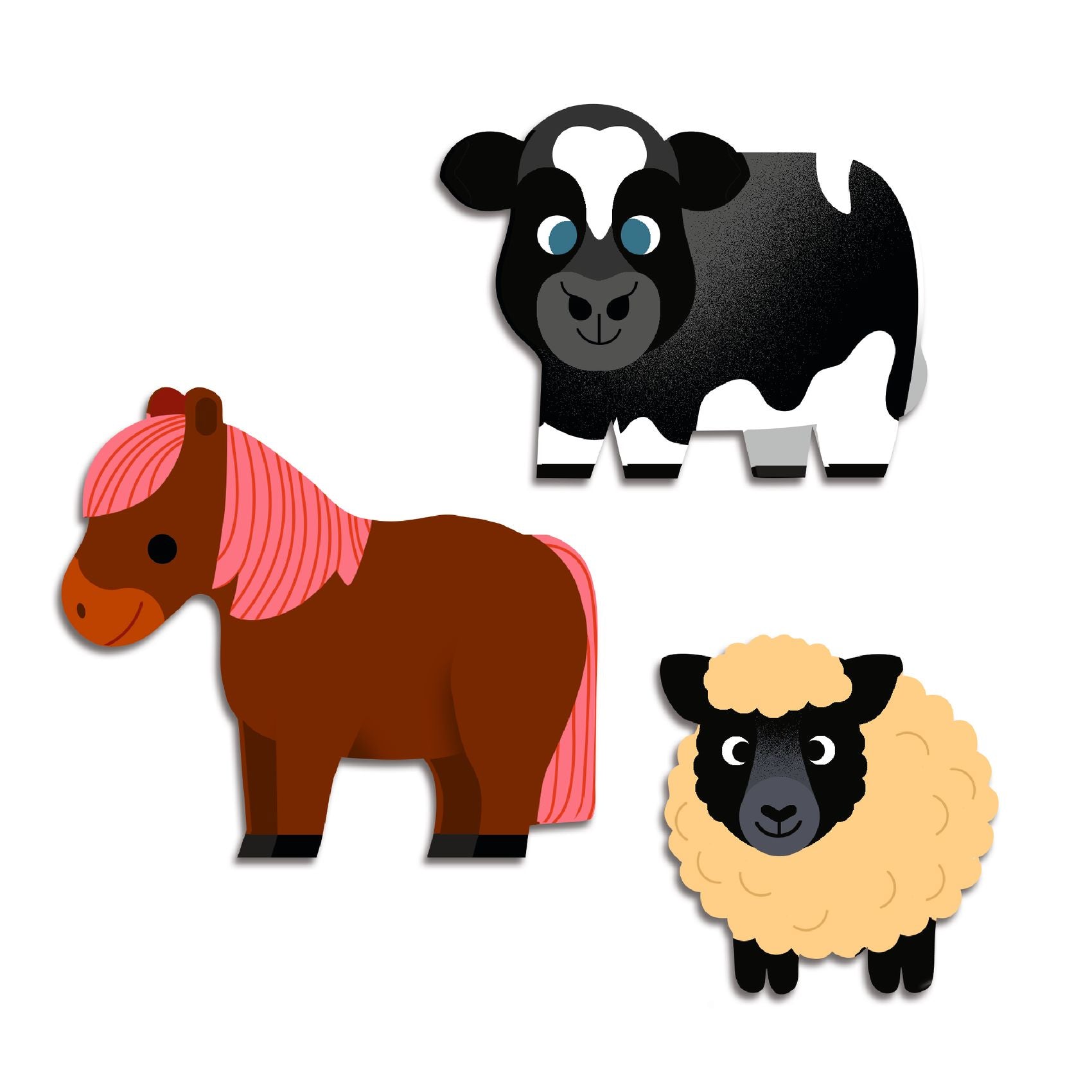 Stickers Sagomati - Animali Della Fattoria