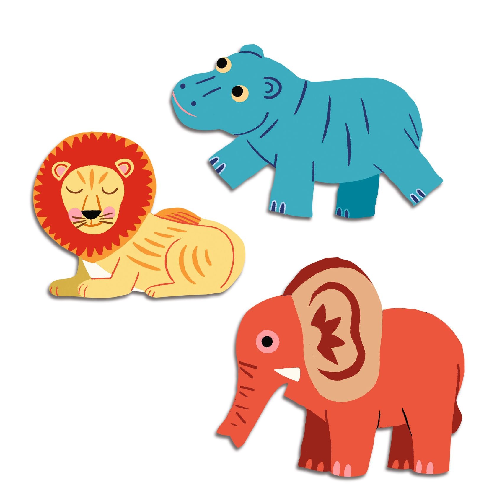 Stickers Sagomati - Animali Della Savana