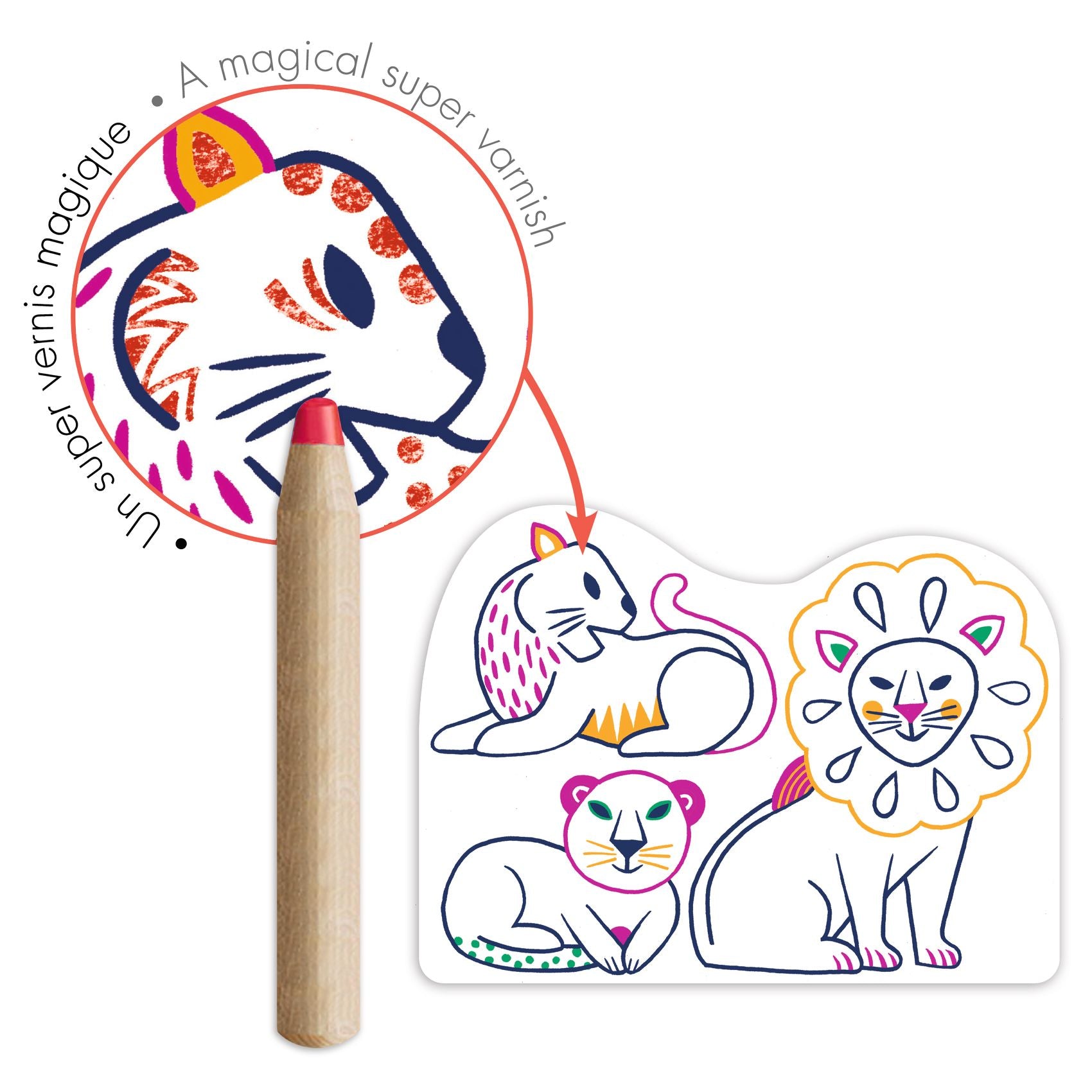 Set Da Colorare - 12 Immagini - Famiglie Selvatiche