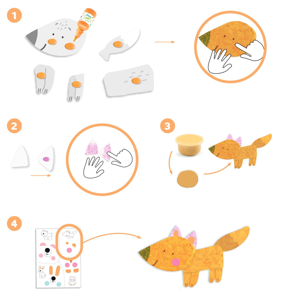  Kit Pittura a Dita - Animali