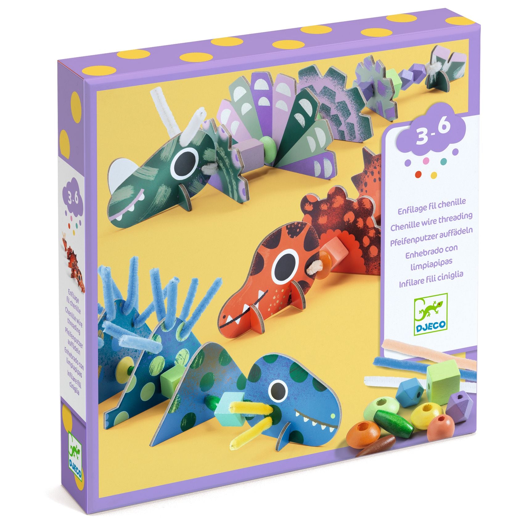 Infilaperline Dinosauri Terribles, gioco di infilatura creativo