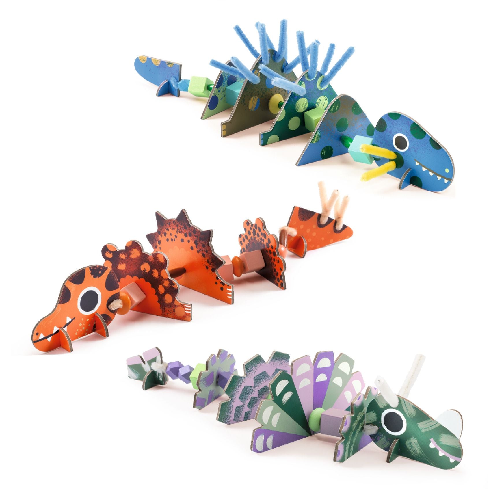 Infilaperline Dinosauri Terribles, gioco di infilatura creativo