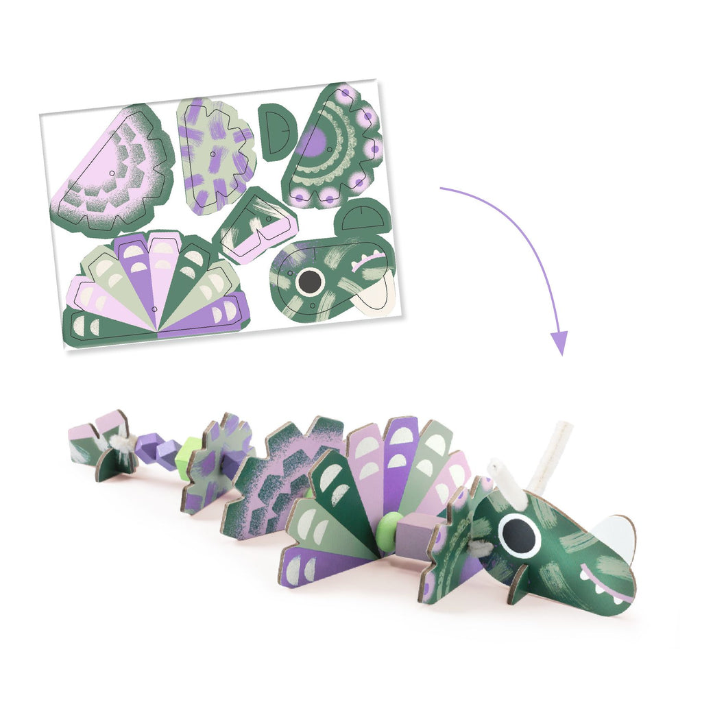 Infilaperline Dinosauri Terribles, gioco di infilatura creativo