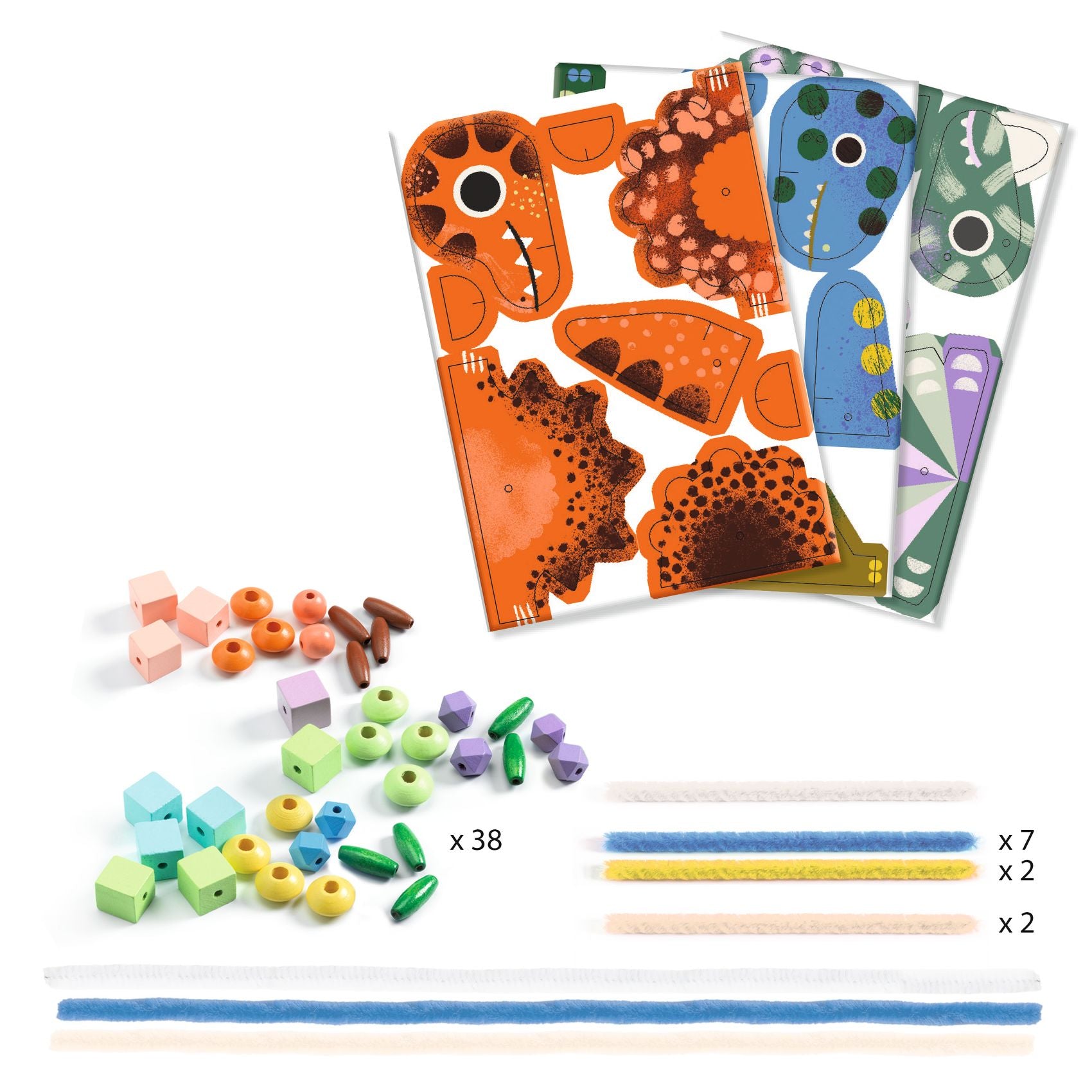 Infilaperline Dinosauri Terribles, gioco di infilatura creativo