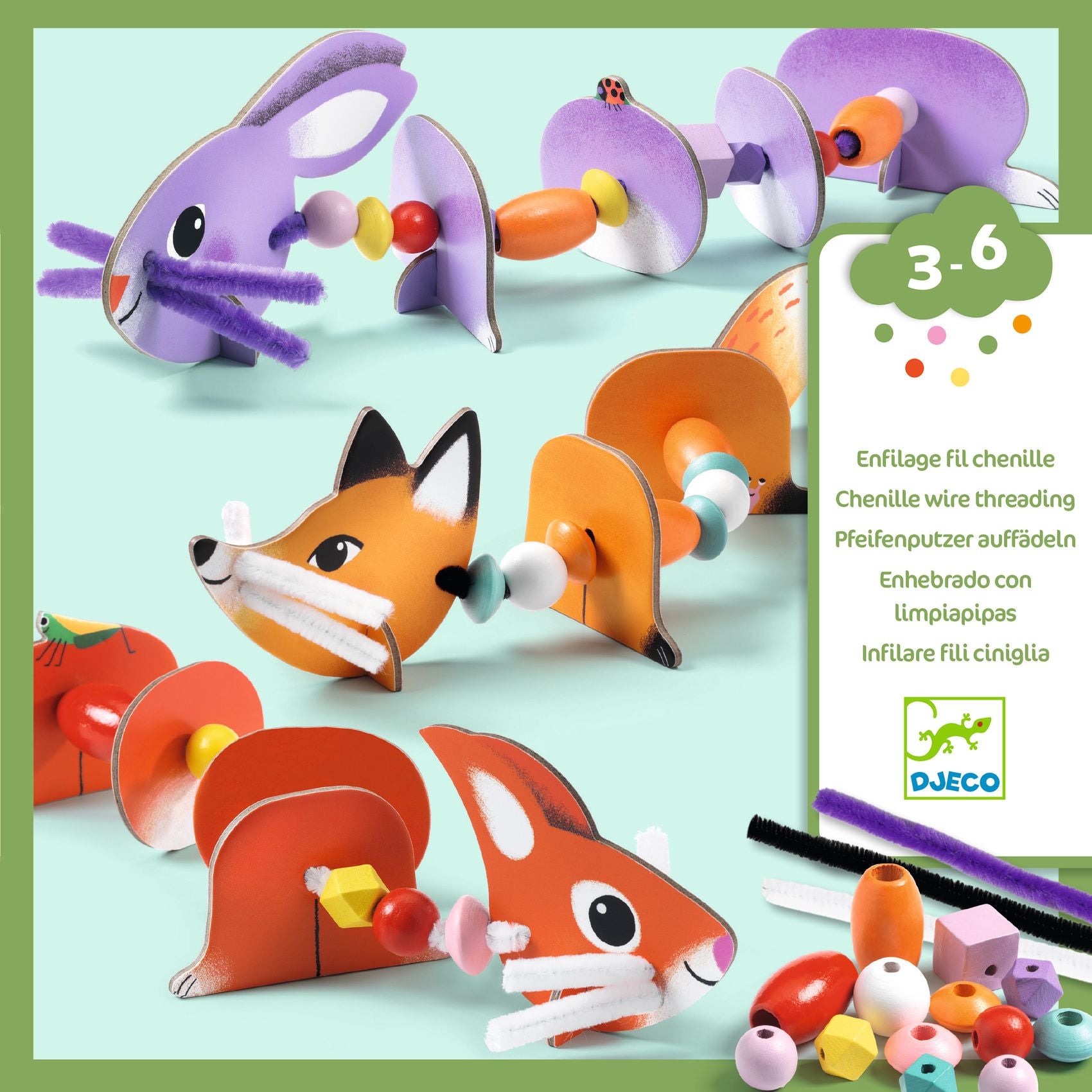 Gioco di infilare - Animali mignon