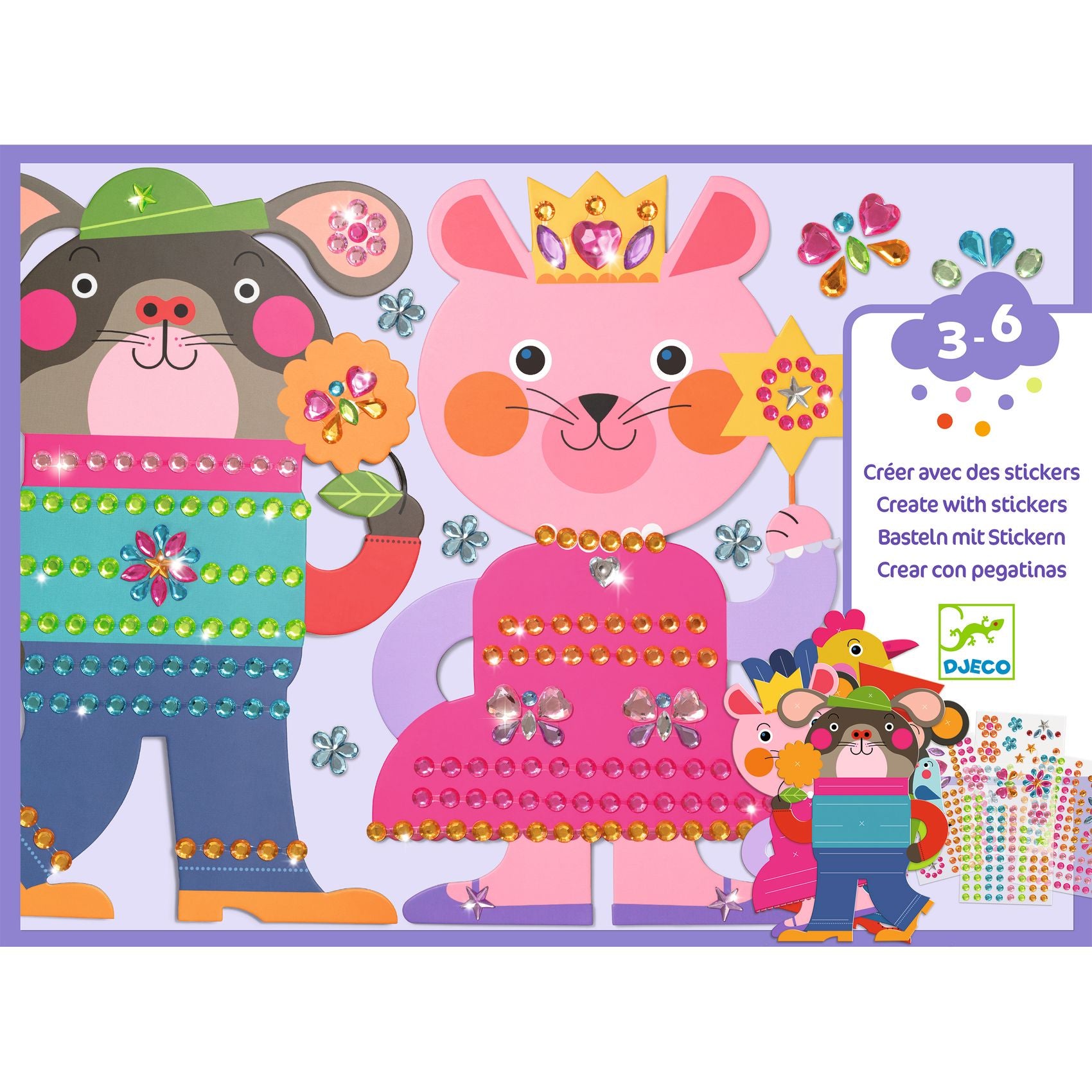 Collage Con Stickers Scintillanti