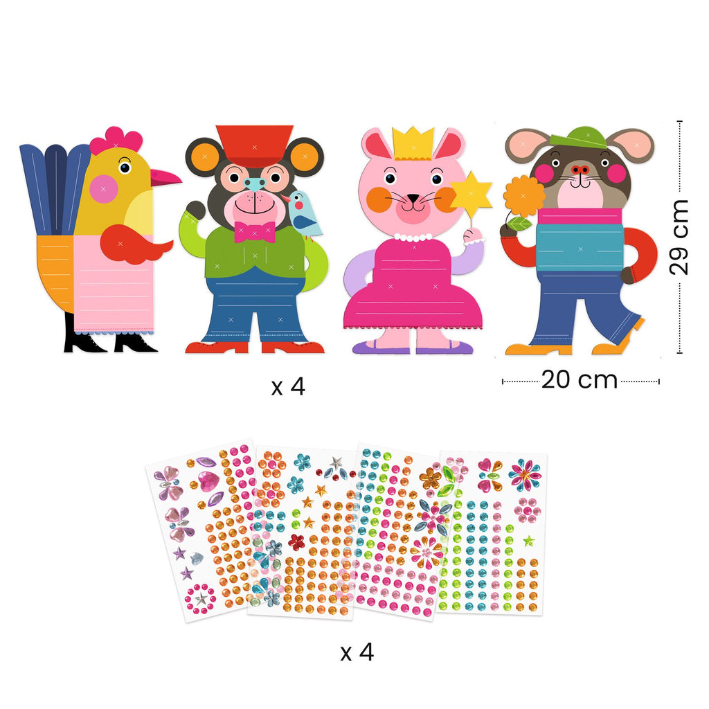 Collage Con Stickers Scintillanti