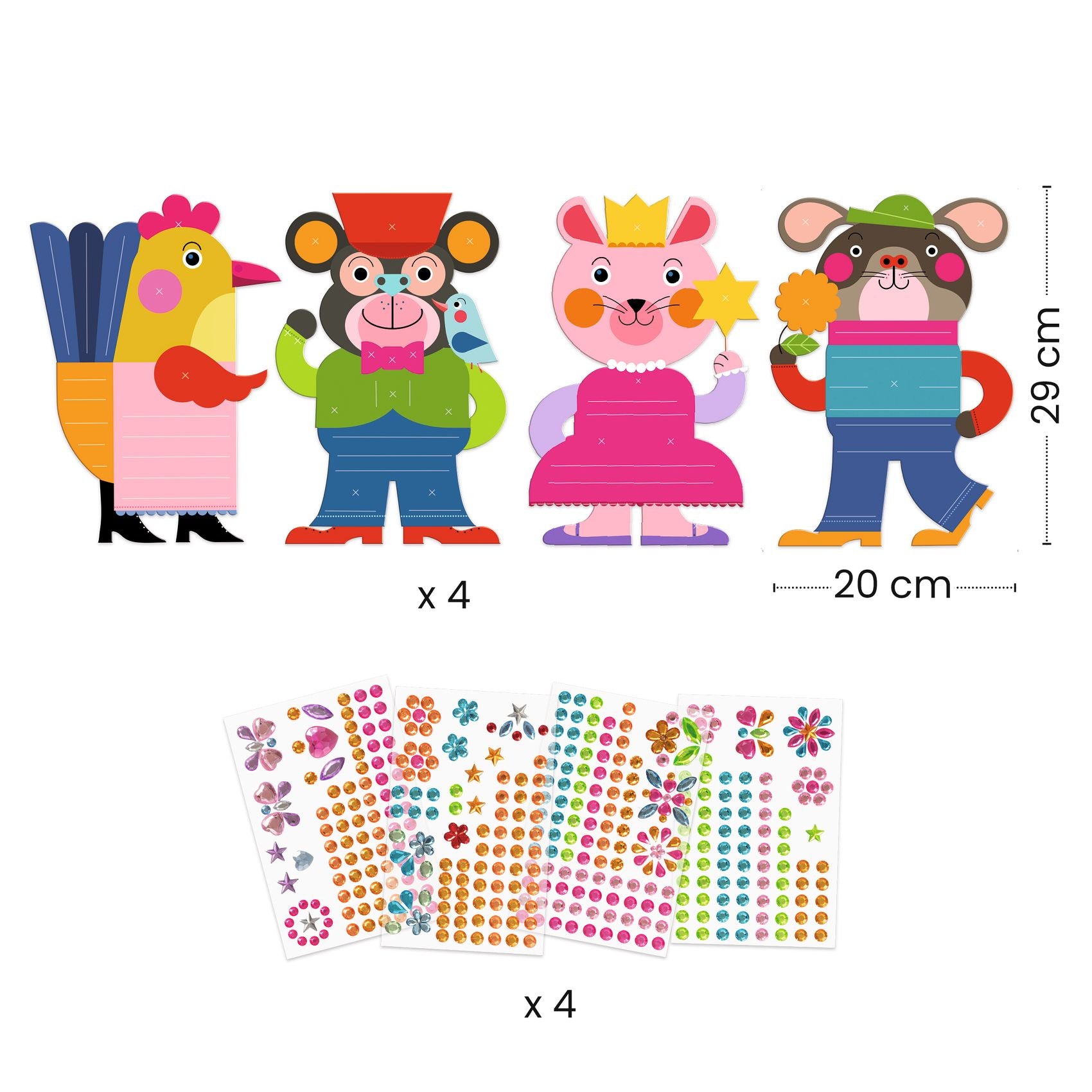 Collage Con Stickers Scintillanti