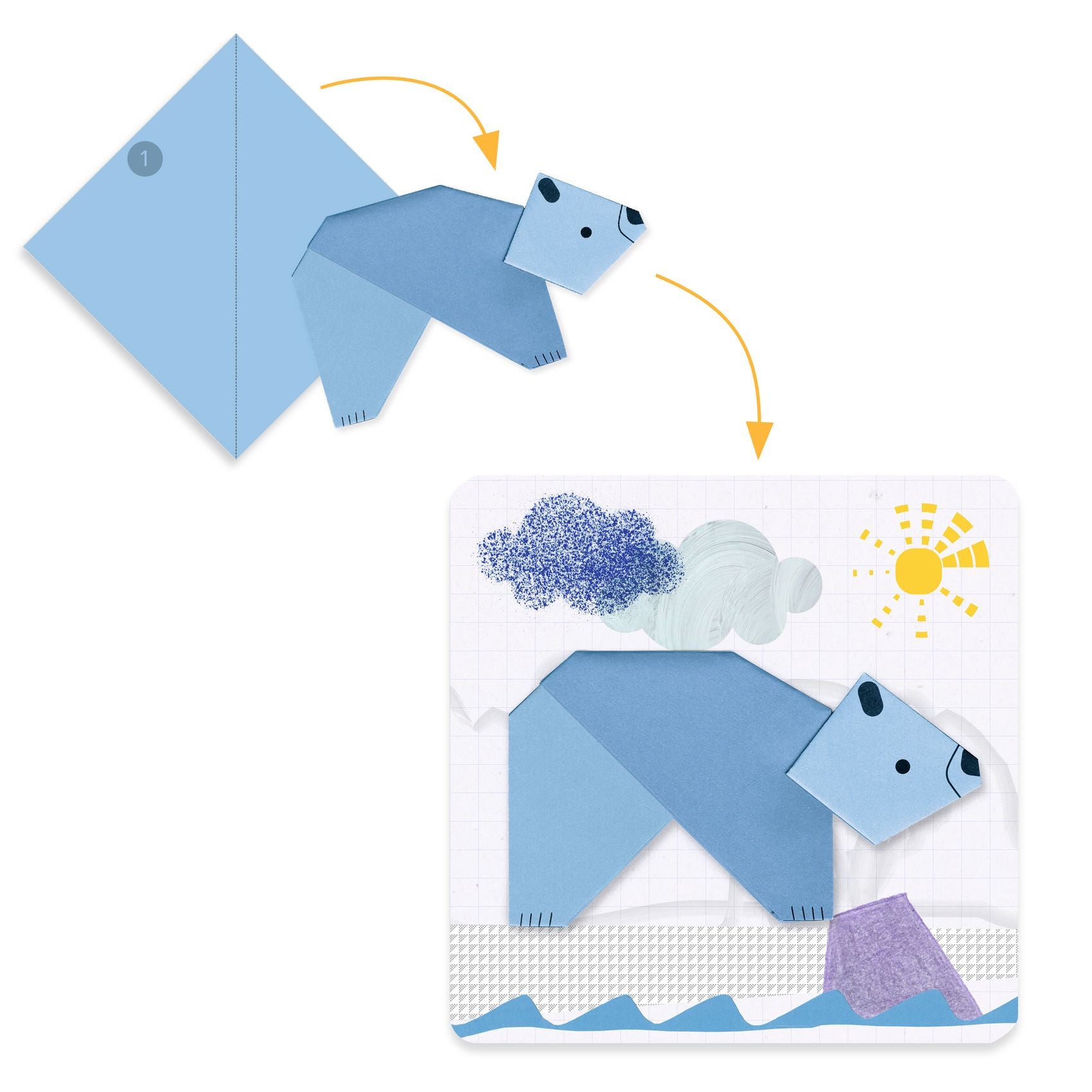 Kit Primi Origami 1, 2, 3… piega!